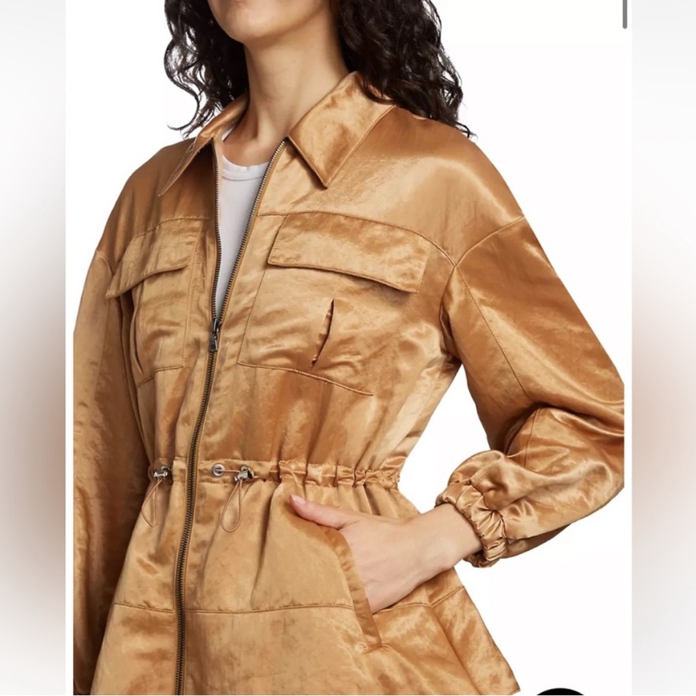 Women's Gold Satin Jacket